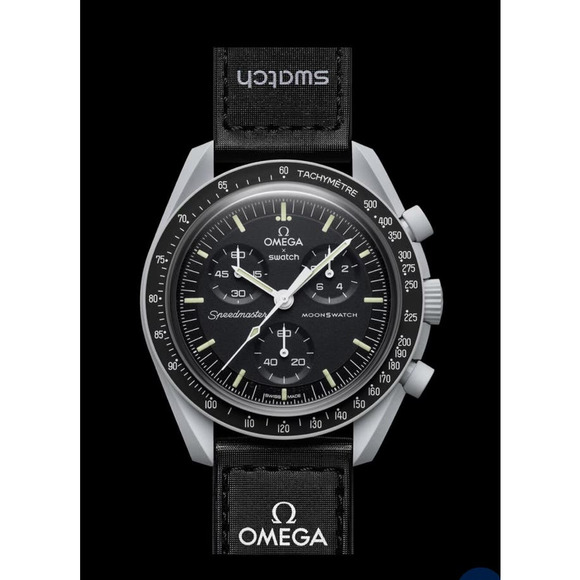 Omega X Swatch Bioceramic Moonswatch Mission to the Moon Gray Watch NIB Warranty - Picture 10 of 11